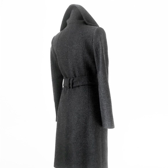 MANGO MNG SUIT wool belted tailored long coat xs - Picture 3 of 6